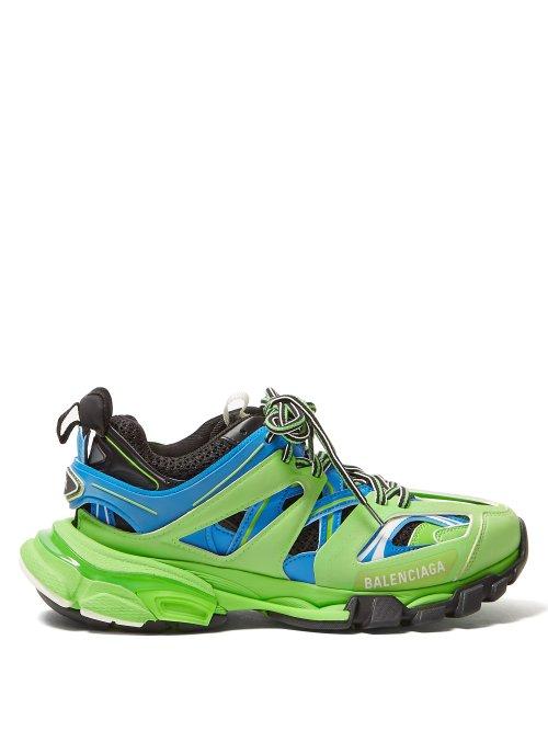 Matchesfashion.com Balenciaga - Track Mesh Low Top Trainers - Womens - Green Multi