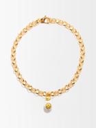 Joolz By Martha Calvo - Smiles All Around 14kt Gold-plated Necklace - Womens - Yellow Multi