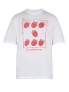 Matchesfashion.com Acne Studios - Jaceye Strawberry Print Cotton T Shirt - Mens - White