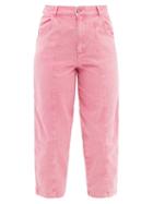 See By Chlo - Cropped High-rise Straight-leg Jeans - Womens - Mid Pink