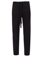 Matchesfashion.com Hecho - Mid Rise Linen Trousers - Mens - Navy