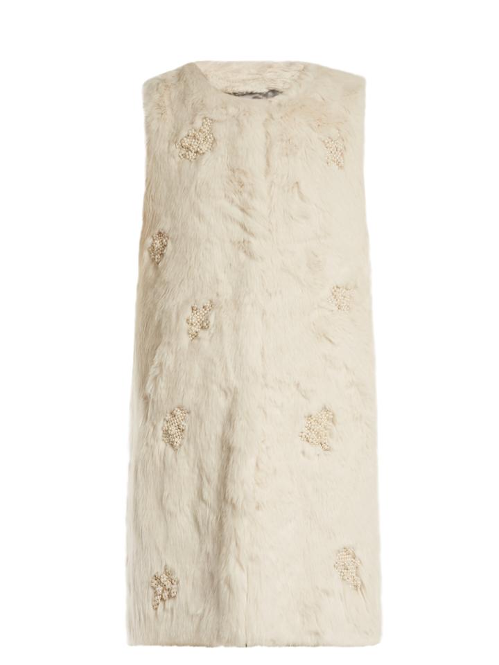 Shrimps Logan Embellished Faux-fur Gilet