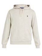 Matchesfashion.com Polo Ralph Lauren - Fleece Back Cotton Jersey Hooded Sweatshirt - Mens - Grey