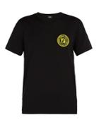 Fendi Logo-patch Crew-neck Cotton T-shirt