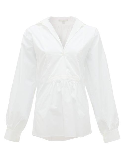 Matchesfashion.com White Story - Freya Cotton-poplin Shirt - Womens - White