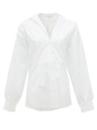 Matchesfashion.com White Story - Freya Cotton-poplin Shirt - Womens - White