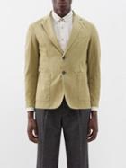 Barena Venezia - Borgo Single-breasted Cotton-blend Suit Jacket - Mens - Khaki