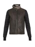 Rick Owens Fur-trimmed Shearling Jacket