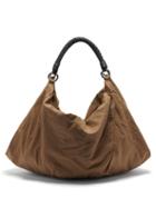 Matchesfashion.com Lemaire - Large Braided-handle Cotton-blend Twill Tote Bag - Womens - Brown