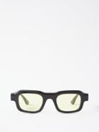 Thierry Lasry - Flexxxy Square-frame Acetate Sunglasses - Mens - Black Yellow