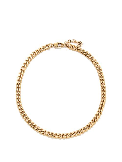Alexander Mcqueen - Curb-link Choker - Womens - Gold