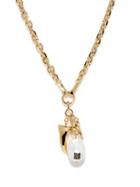 Givenchy - 4g-engraved Baroque Pearl Chain-link Necklace - Womens - Gold