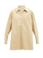 Matchesfashion.com Co - Patch-pocket Cotton Shirt - Womens - Beige