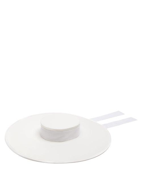 Matchesfashion.com Harris Reed - Iconic Wide-brim Satin Hat - Womens - White