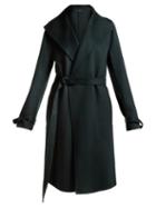 Matchesfashion.com Joseph - New Lima Wool Blend Belted Coat - Womens - Dark Green