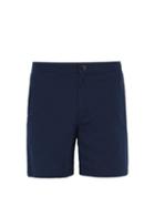 Matchesfashion.com A.p.c. - Elasticated Waist Cotton Shorts - Mens - Blue