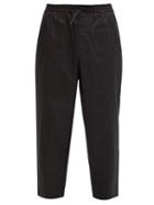 Matchesfashion.com Jil Sander - Cropped Cotton-poplin Trousers - Mens - Black
