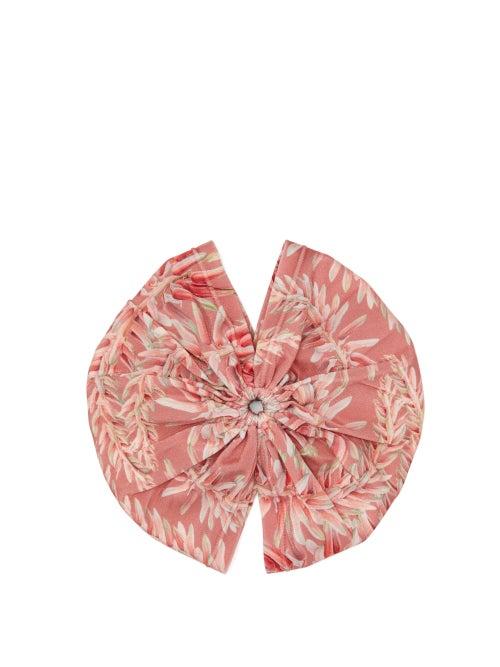 Matchesfashion.com Adriana Degreas - Aloe Vera Gathered Turban Headband - Womens - Pink
