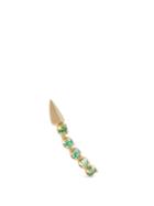 Matchesfashion.com Loren Stewart - Emerald & Yellow Gold Single Earring - Womens - Green