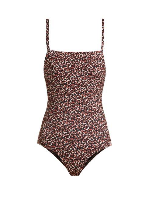 Matchesfashion.com Matteau - The Ring Swimsuit - Womens - Brown Print