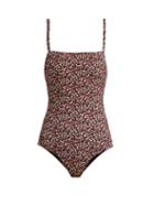 Matchesfashion.com Matteau - The Ring Swimsuit - Womens - Brown Print
