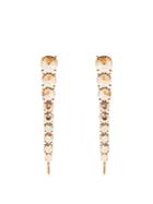 Oscar De La Renta Tendril Crystal-embellished Drop Earrings