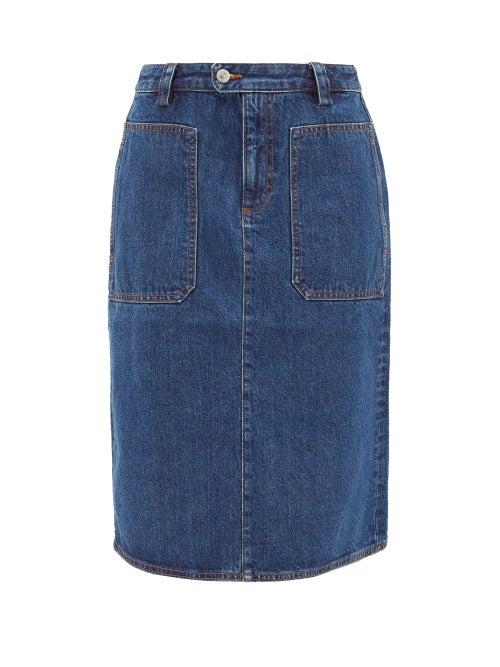 Matchesfashion.com A.p.c. - Nevada Denim Skirt - Womens - Denim