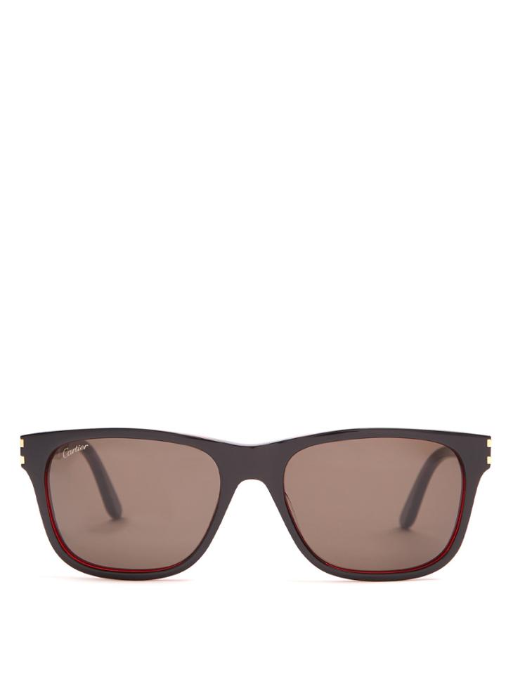 Cartier Eyewear Square-frame Acetate Sunglasses