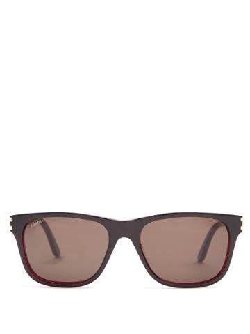 Cartier Eyewear Square-frame Acetate Sunglasses