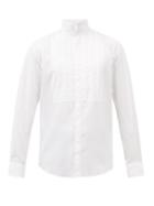 Bourrienne Paris X - Magnifique Pintucked Cotton-poplin Shirt - Mens - White