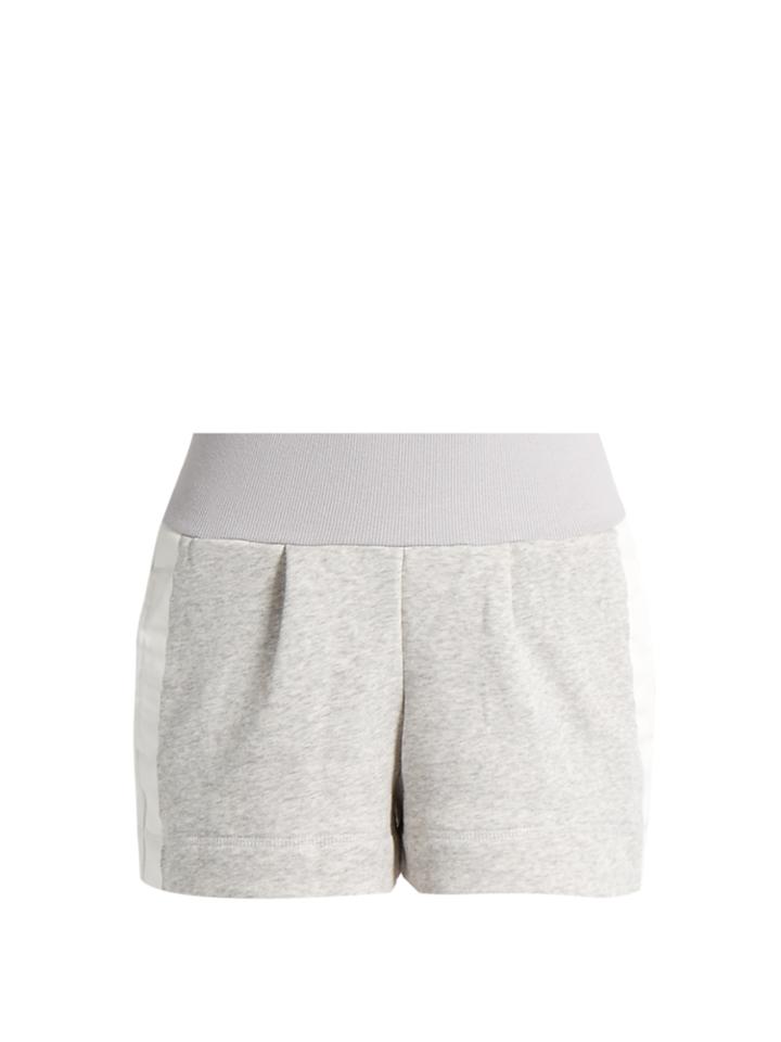 Adidas By Stella Mccartney Pleated-front Performance Shorts