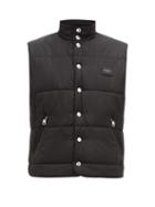 Matchesfashion.com Dolce & Gabbana - Logo Appliqu Quilted Gilet - Mens - Black
