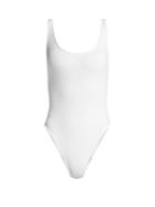 Matchesfashion.com Diane Von Furstenberg - Cheeky Swimsuit - Womens - White