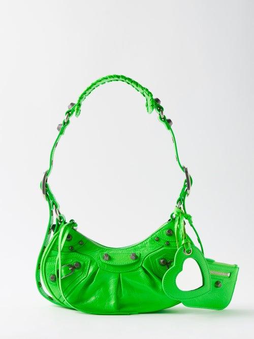 Balenciaga - Le Cagole Xs Leather Shoulder Bag - Womens - Green