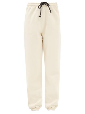 Made In Tomboy - Pam Cotton-jersey Track Pants - Womens - Ivory