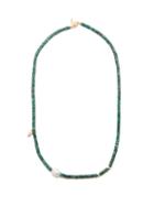 Liou - Corinth Jade & Baroque-pearl Necklace - Mens - Green