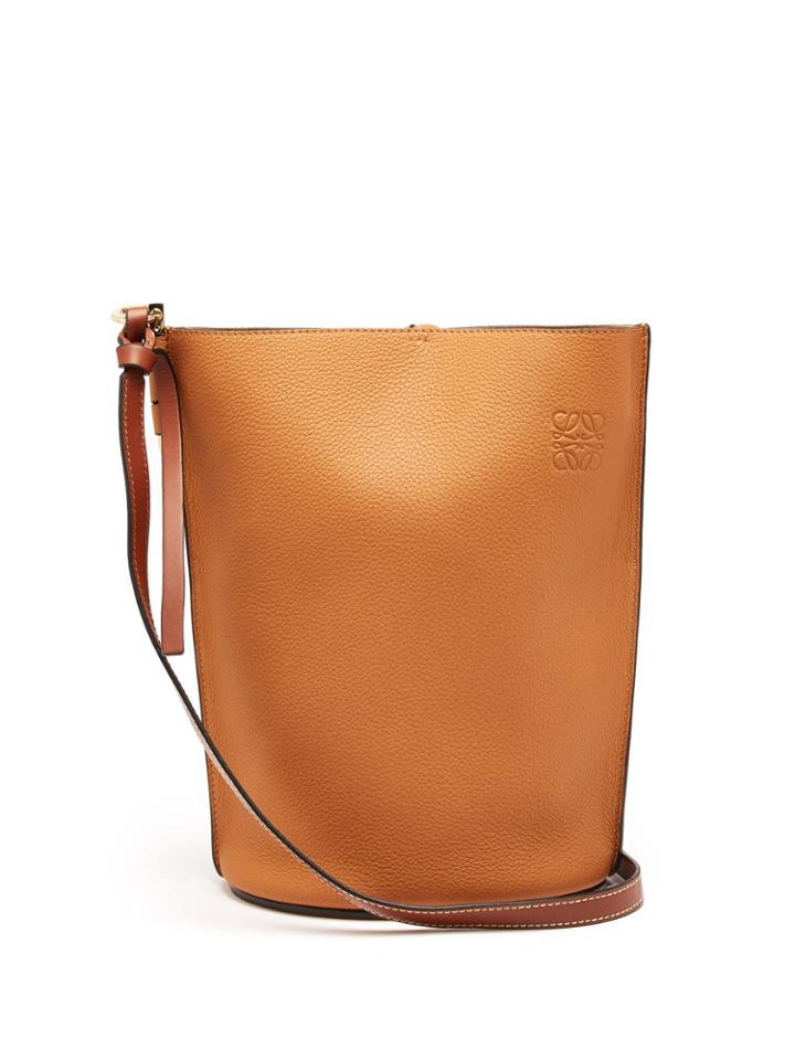 Loewe Gate Grained-leather Bucket Bag