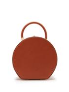 Matchesfashion.com Sparrows Weave - The Round Wicker And Leather Top Handle Bag - Womens - Tan