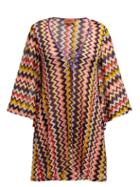 Matchesfashion.com Missoni Mare - Zigzag Knit V Neck Kaftan - Womens - Multi