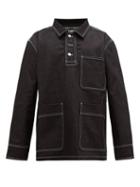 Matchesfashion.com Jacquemus - Moulin Contrast Stitching Denim Shirt Jacket - Mens - Navy