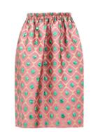 Matchesfashion.com La Doublej - Pomodorini-jacquard Skirt - Womens - Pink Print