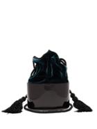 Matchesfashion.com Hunting Season - Lola Velvet Mini Clutch Bag - Womens - Black Green