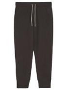 Jil Sander - Logo-embroidered Jersey Track Pants - Mens - Dark Brown