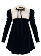 Matchesfashion.com Khaite - Ann Velvet And Tulle Mini Dress - Womens - Black