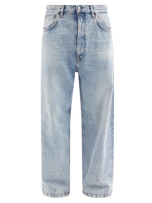Matchesfashion.com Acne Studios - Loose-fit Straight-leg Jeans - Mens - Light Blue