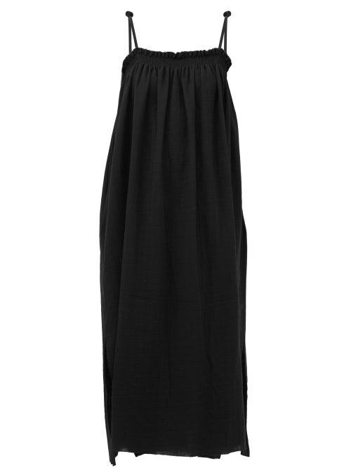 Loup Charmant - Rimini Organic-cotton Midi Dress - Womens - Black