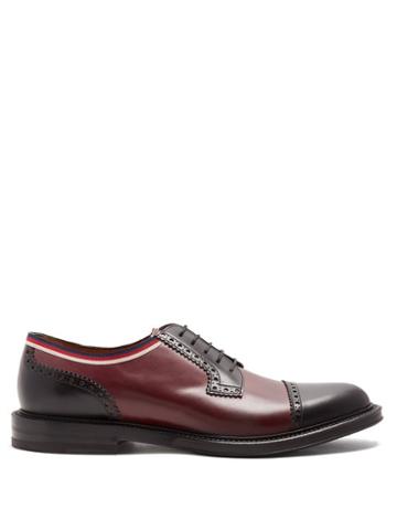 Matchesfashion.com Gucci - Beyond Leather Derby Shoes - Mens - Black Multi