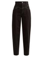 Matchesfashion.com Isabel Marant - Lenie High Waist Jeans - Womens - Black