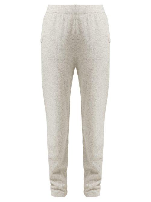 Matchesfashion.com Allude - Cashmere Track Pants - Womens - Light Grey