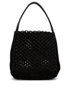 Proenza Schouler Macram L Waxed-cotton And Suede Tote Bag